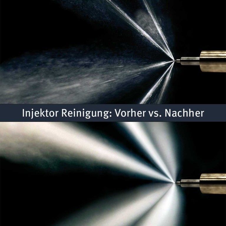 Injektior Reinigung Vorher Nachher