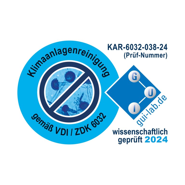 gui-lab geprüfte Klimaanlagenreinigung