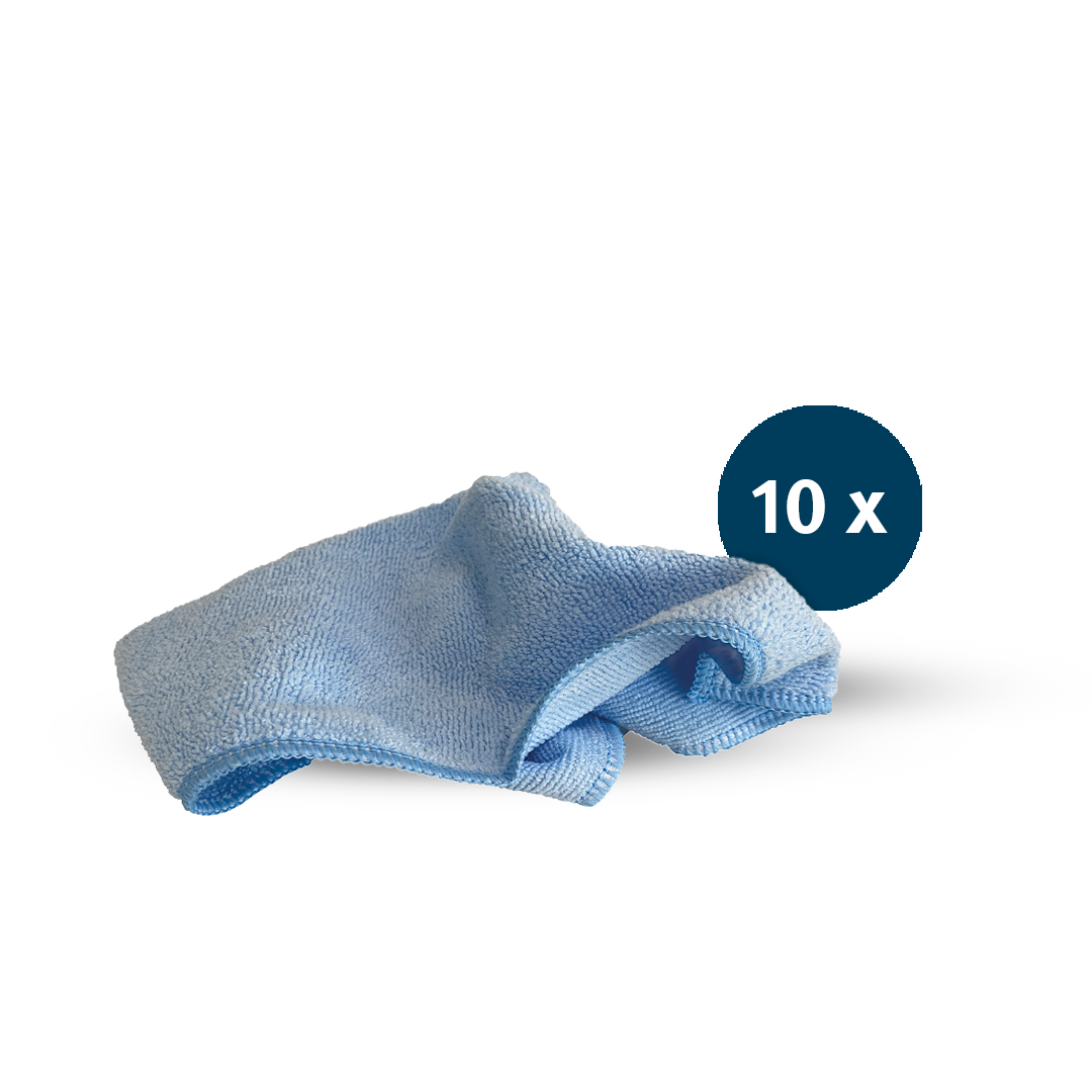 Aktions-Zugabe Mikrofasertücher für Auto-Werkstätte