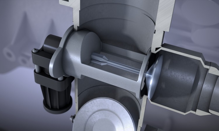 AGR-Ventil schematisch dargestellt