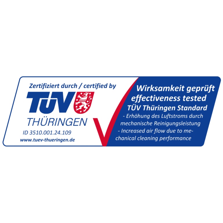 TÜV Thüringen zertifiziert Wirksamkeit