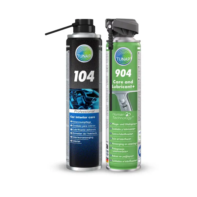 TUNAP Produkte zur Innenraum Pflege Abbildung der TUNAP Innenraum Pflegeprodukte