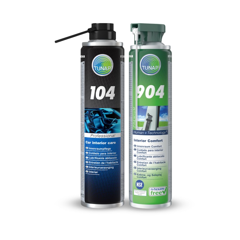 TUNAP Produkte zur Innenraum Pflege Abbildung der TUNAP Innenraum Pflegeprodukte